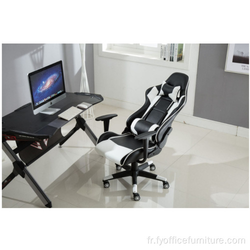 Chaise de jeu confortable pour bureau à domicile avec repose-pieds